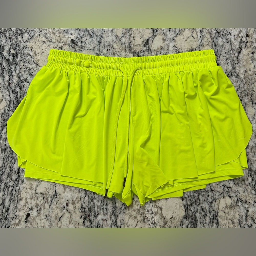 Neon Yellow Women's Shorts Size XXL